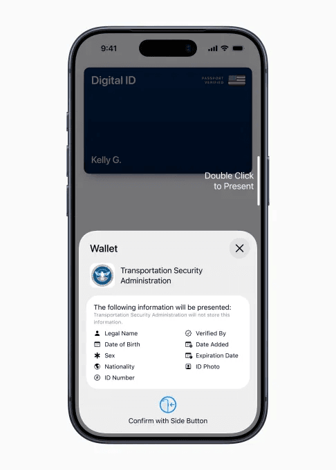 Apple Wallet ID feature